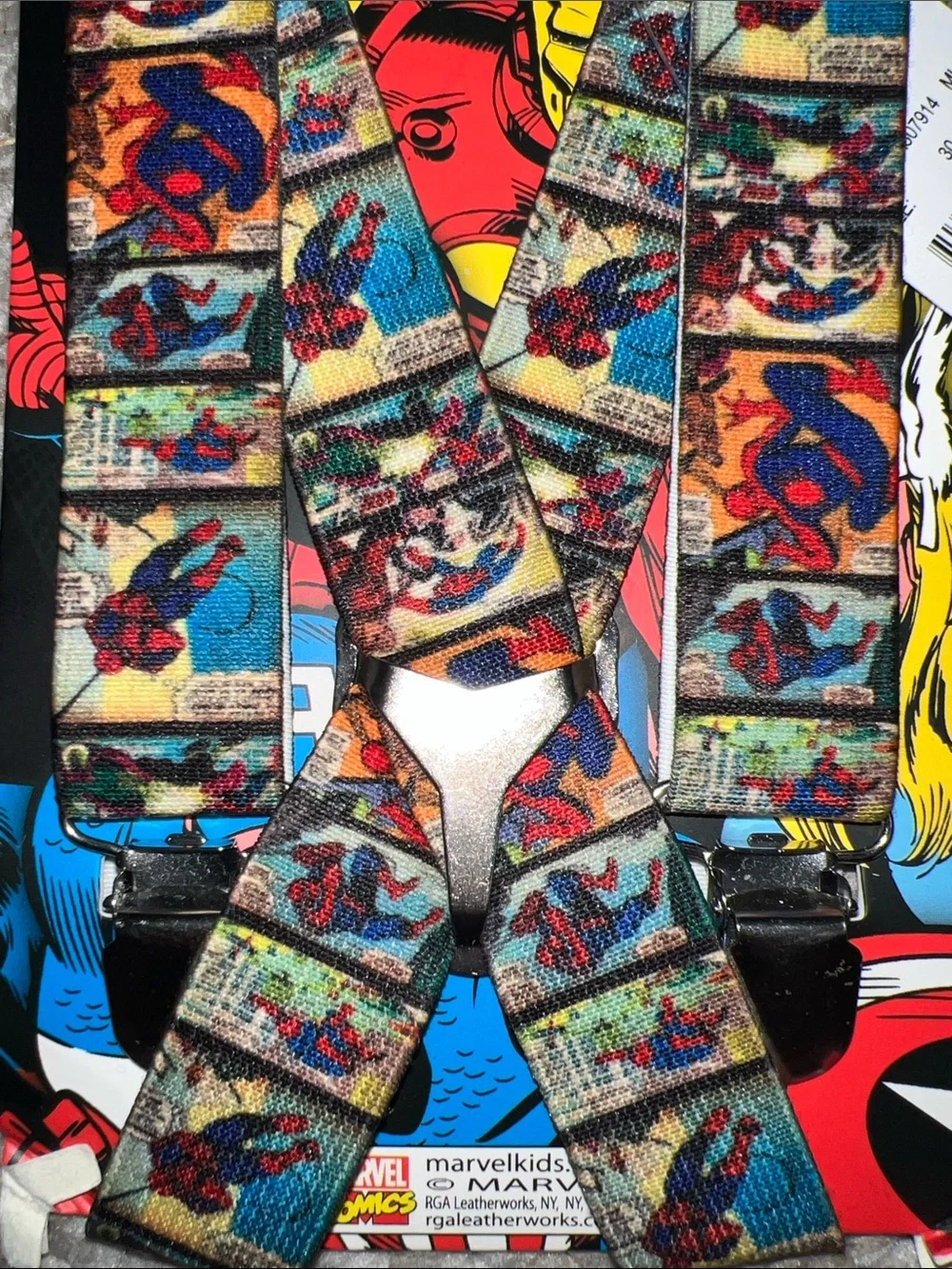 Marvel Spider-Man Suspenders Kids New with Tags